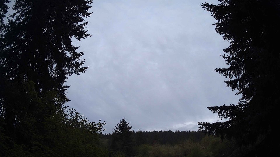 Pacific Northwest skyline timelapse frame from May 8th, 2026 at 5:45 AM