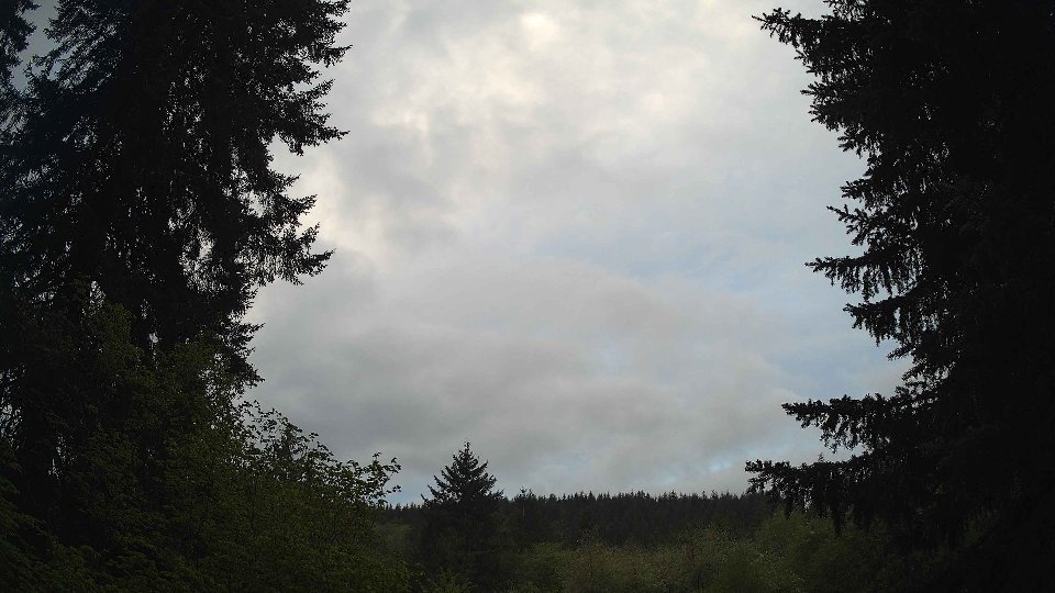 Pacific Northwest skyline timelapse frame from May 8th, 2026 at 6:15 AM