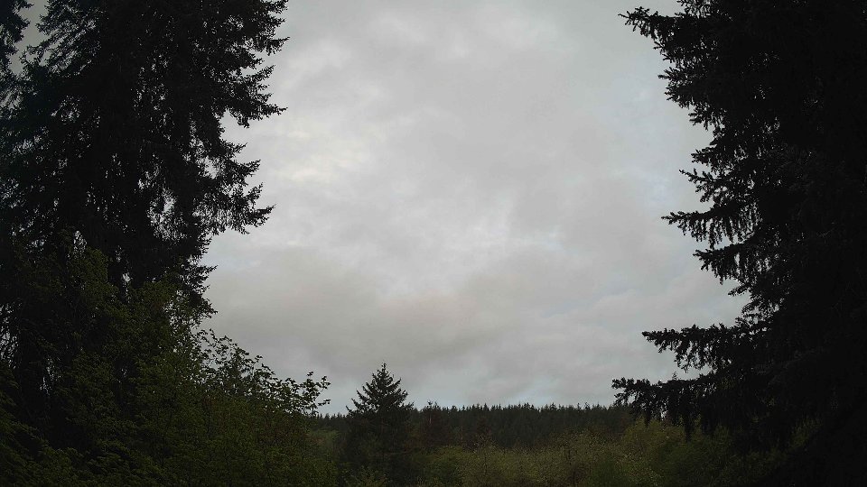 Pacific Northwest skyline timelapse frame from May 8th, 2026 at 6:30 AM