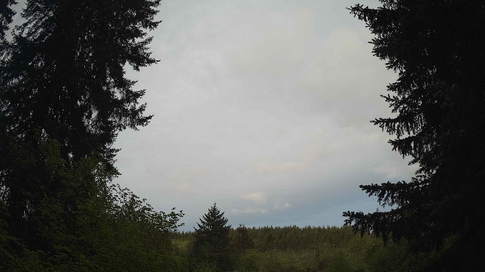 Pacific Northwest skyline timelapse frame from May 8th, 2026 at 6:45 AM
