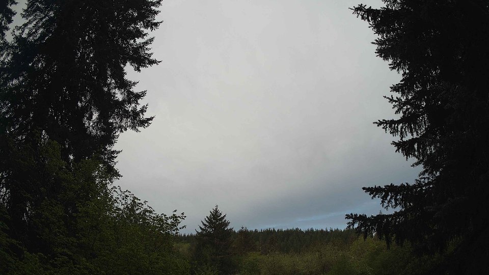 Pacific Northwest skyline timelapse frame from May 8th, 2026 at 7:15 AM