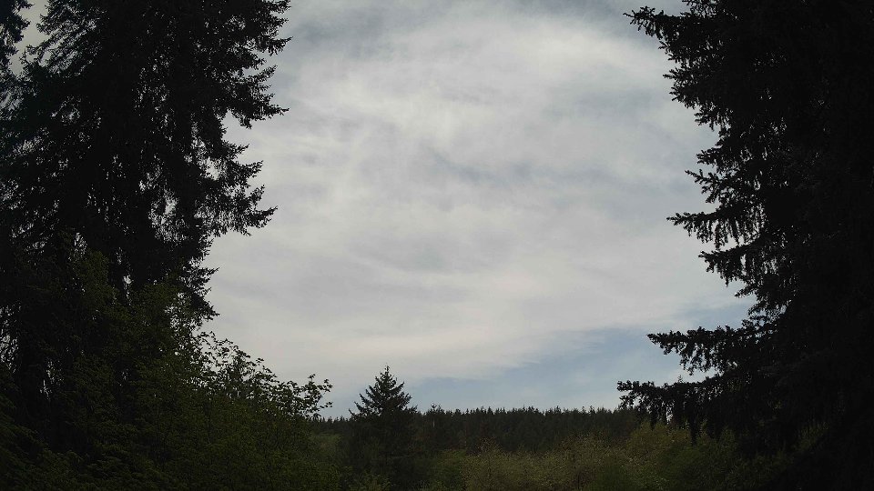 Pacific Northwest skyline timelapse frame from May 8th, 2026 at 8:15 AM