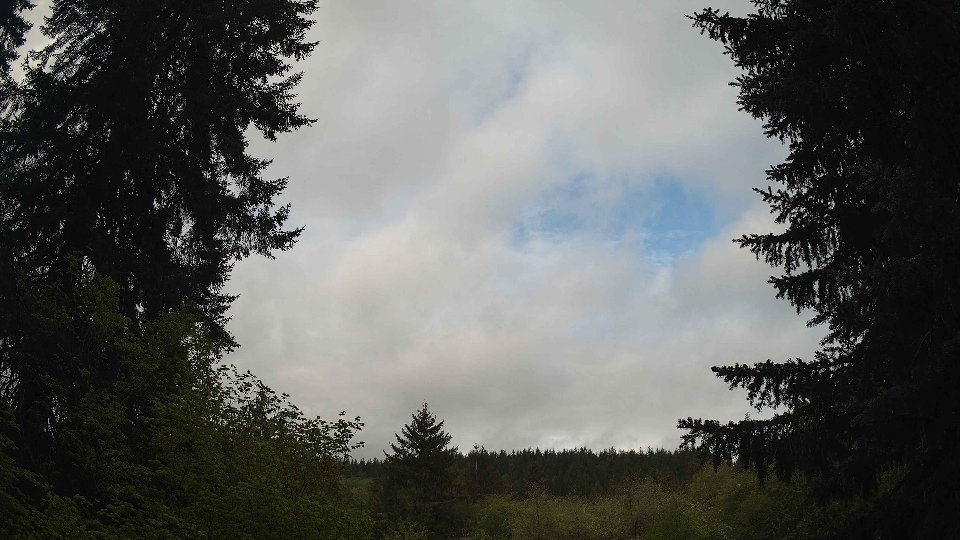 Pacific Northwest skyline timelapse frame from May 8th, 2026 at 9:30 AM