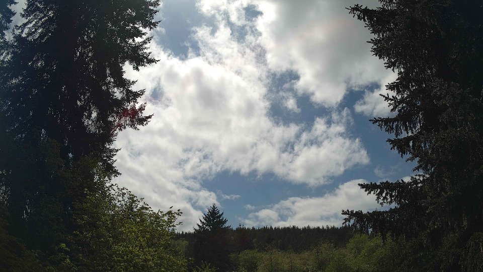 Pacific Northwest skyline timelapse frame from May 8th, 2026 at 2:00 PM