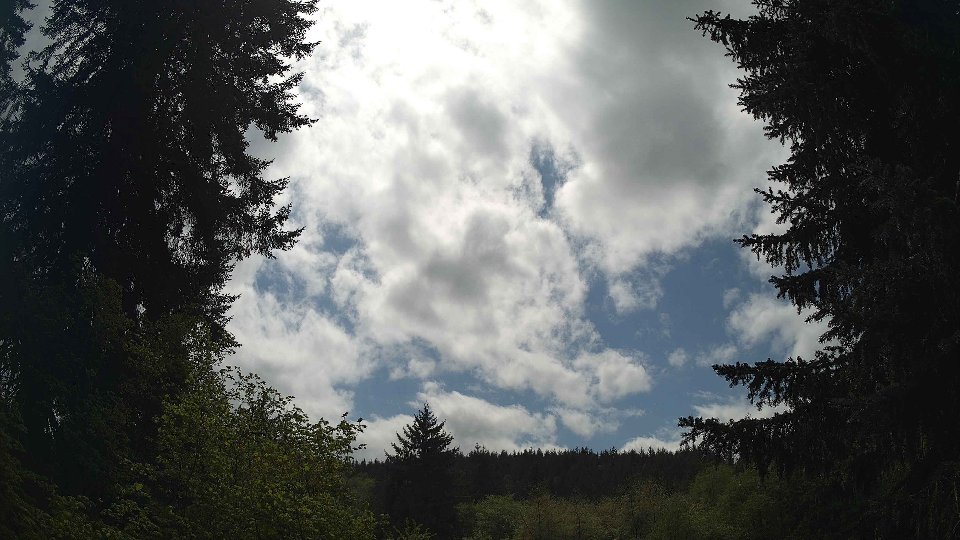 Pacific Northwest skyline timelapse frame from May 8th, 2026 at 2:15 PM