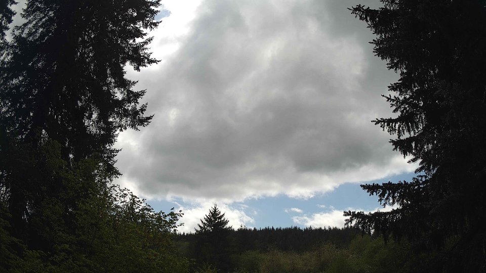 Pacific Northwest skyline timelapse frame from May 8th, 2026 at 2:45 PM