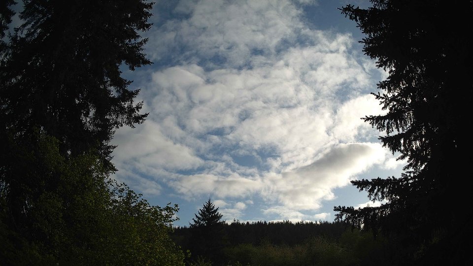 Pacific Northwest skyline timelapse frame from May 8th, 2026 at 6:15 PM