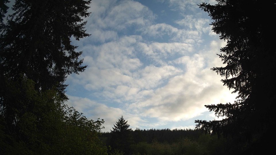 Pacific Northwest skyline timelapse frame from May 8th, 2026 at 7:00 PM