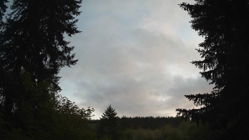 Pacific Northwest skyline timelapse frame from May 8th, 2026 at 8:30 PM
