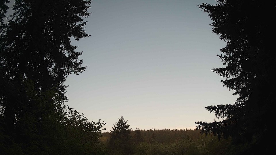 Pacific Northwest skyline timelapse frame from May 9th, 2026 at 6:00 AM