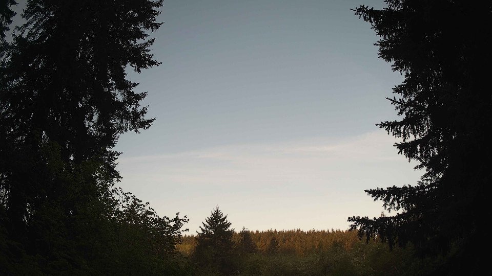 Pacific Northwest skyline timelapse frame from May 9th, 2026 at 6:15 AM