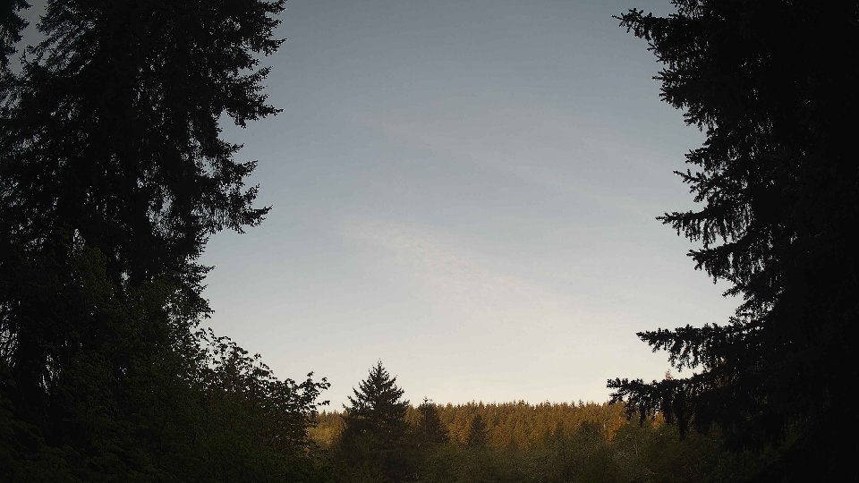 Pacific Northwest skyline timelapse frame from May 9th, 2026 at 6:30 AM