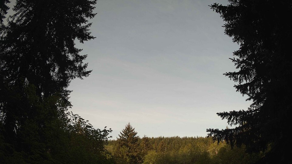 Pacific Northwest skyline timelapse frame from May 9th, 2026 at 7:30 AM