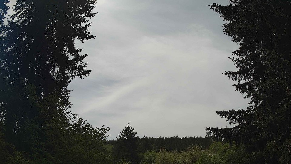 Pacific Northwest skyline timelapse frame from May 9th, 2026 at 12:45 PM
