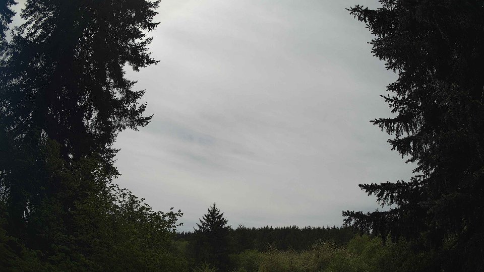 Pacific Northwest skyline timelapse frame from May 9th, 2026 at 1:00 PM
