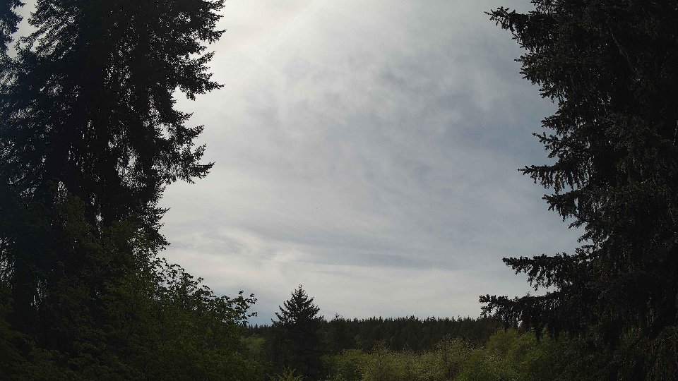 Pacific Northwest skyline timelapse frame from May 9th, 2026 at 1:15 PM