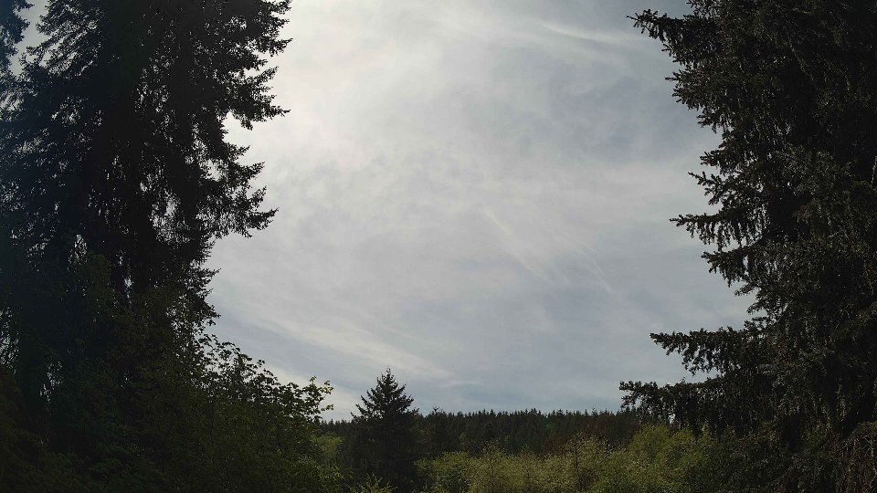 Pacific Northwest skyline timelapse frame from May 9th, 2026 at 1:30 PM