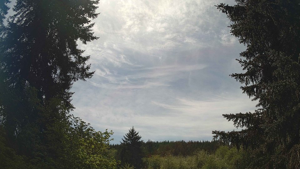 Pacific Northwest skyline timelapse frame from May 9th, 2026 at 1:45 PM