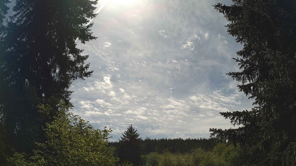 Pacific Northwest skyline timelapse frame from May 9th, 2026 at 2:15 PM