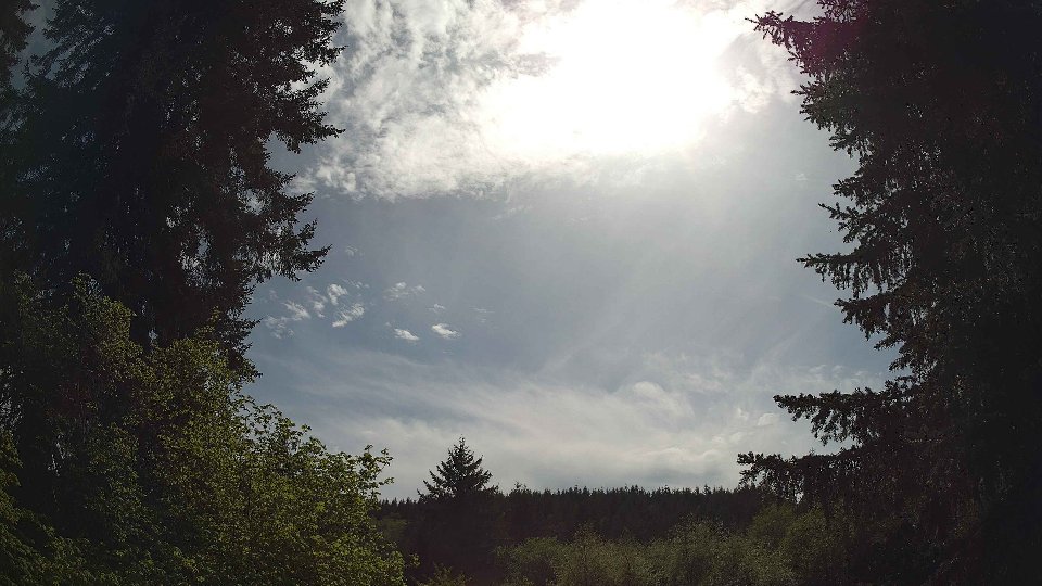 Pacific Northwest skyline timelapse frame from May 9th, 2026 at 3:45 PM
