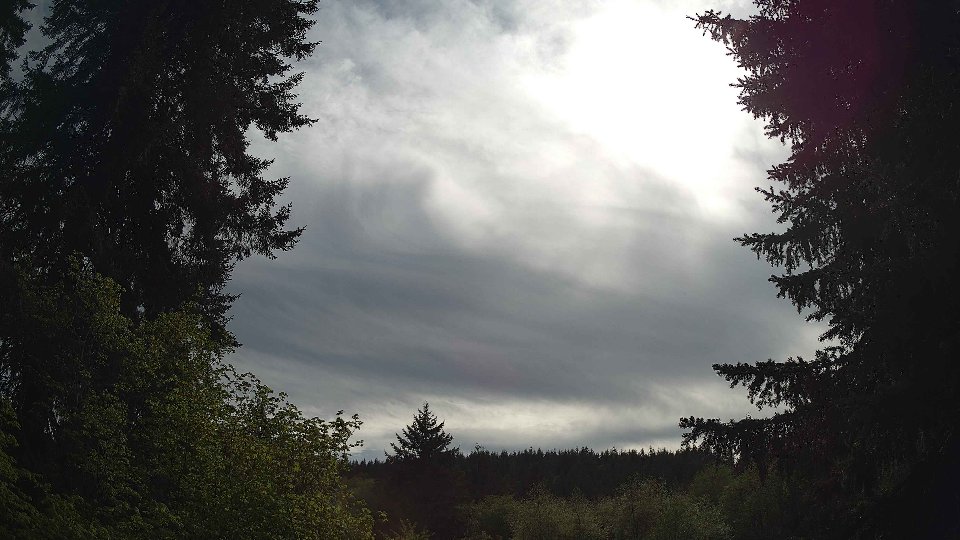 Pacific Northwest skyline timelapse frame from May 9th, 2026 at 4:15 PM