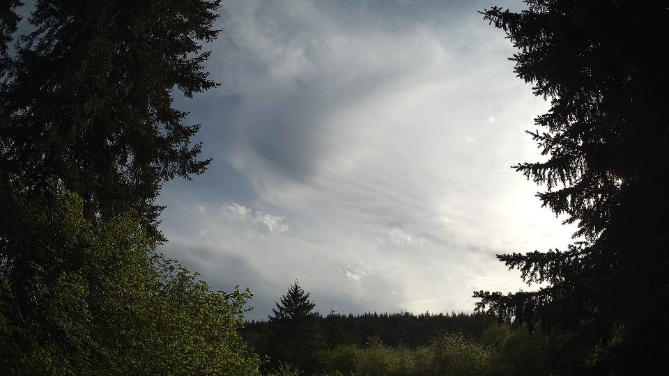 Pacific Northwest skyline timelapse frame from May 9th, 2026 at 6:00 PM