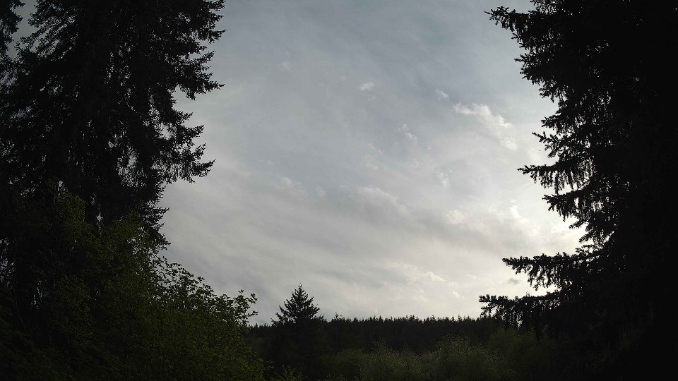 Pacific Northwest skyline timelapse frame from May 9th, 2026 at 6:45 PM