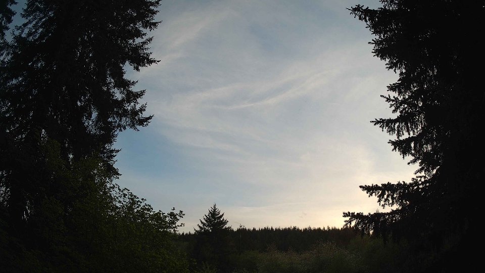 Pacific Northwest skyline timelapse frame from May 9th, 2026 at 8:15 PM
