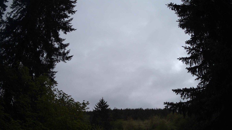 Pacific Northwest skyline timelapse frame from May 10th, 2026 at 5:45 AM