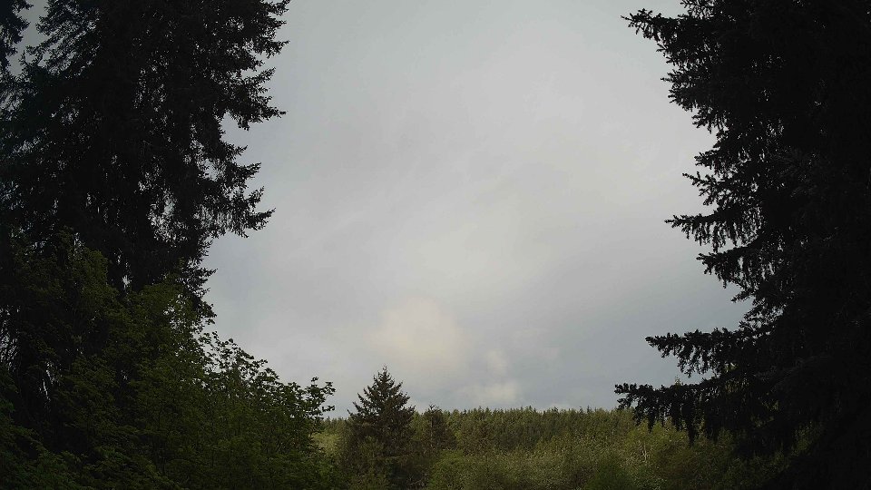 Pacific Northwest skyline timelapse frame from May 10th, 2026 at 7:45 AM