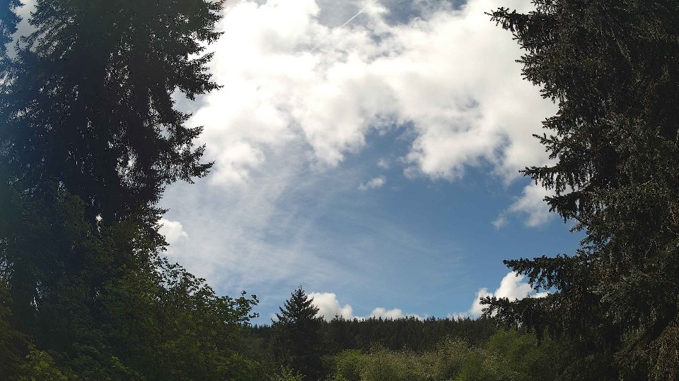 Pacific Northwest skyline timelapse frame from May 10th, 2026 at 12:45 PM