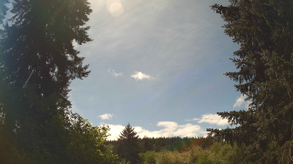 Pacific Northwest skyline timelapse frame from May 10th, 2026 at 1:30 PM
