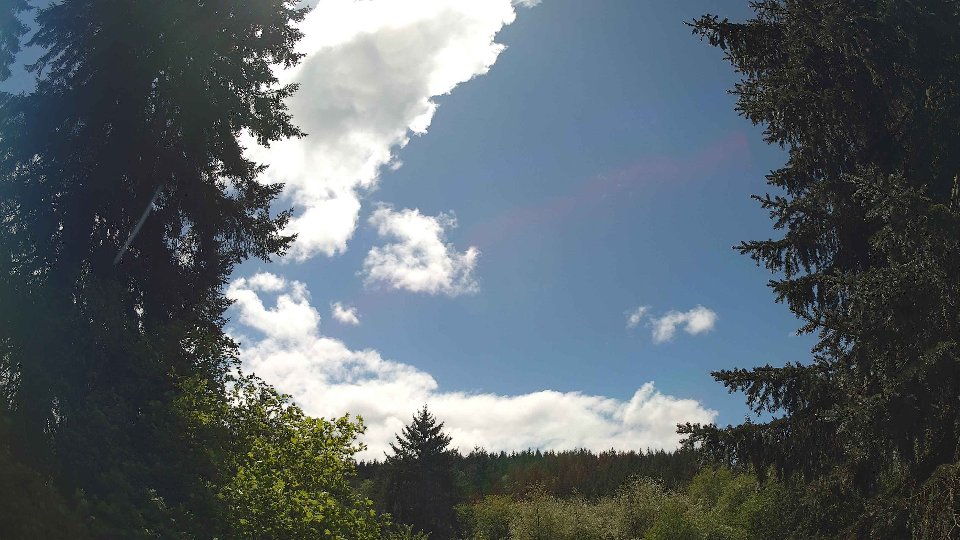 Pacific Northwest skyline timelapse frame from May 10th, 2026 at 1:45 PM