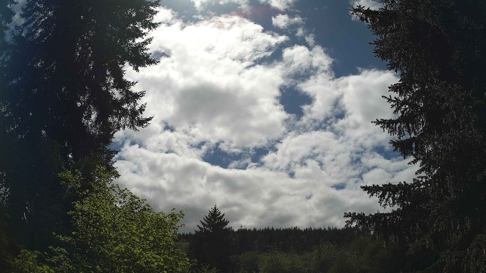 Pacific Northwest skyline timelapse frame from May 10th, 2026 at 2:15 PM