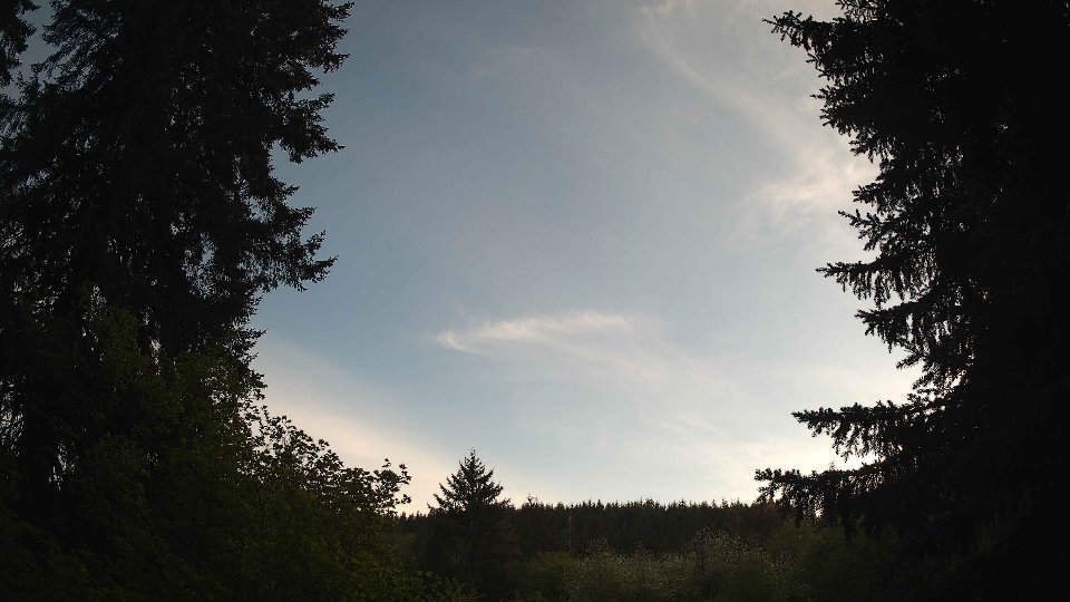 Pacific Northwest skyline timelapse frame from May 10th, 2026 at 7:45 PM