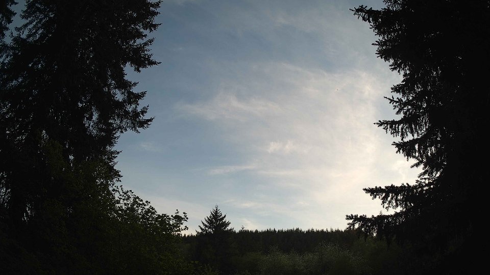 Pacific Northwest skyline timelapse frame from May 10th, 2026 at 8:00 PM