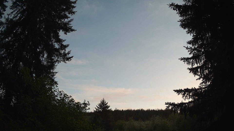 Pacific Northwest skyline timelapse frame from May 10th, 2026 at 8:30 PM