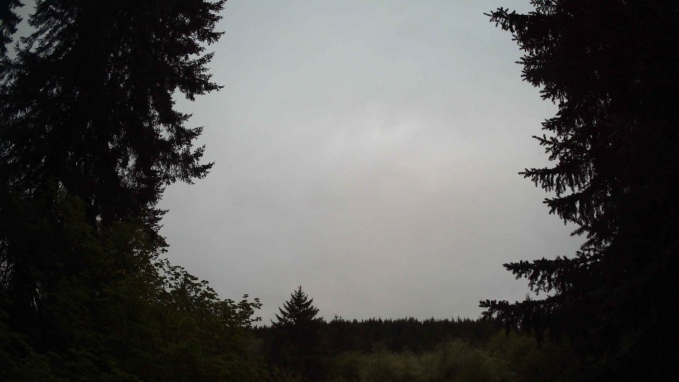 Pacific Northwest skyline timelapse frame from May 11th, 2026 at 5:30 AM