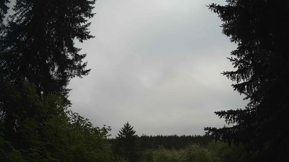 Pacific Northwest skyline timelapse frame from May 11th, 2026 at 7:45 AM