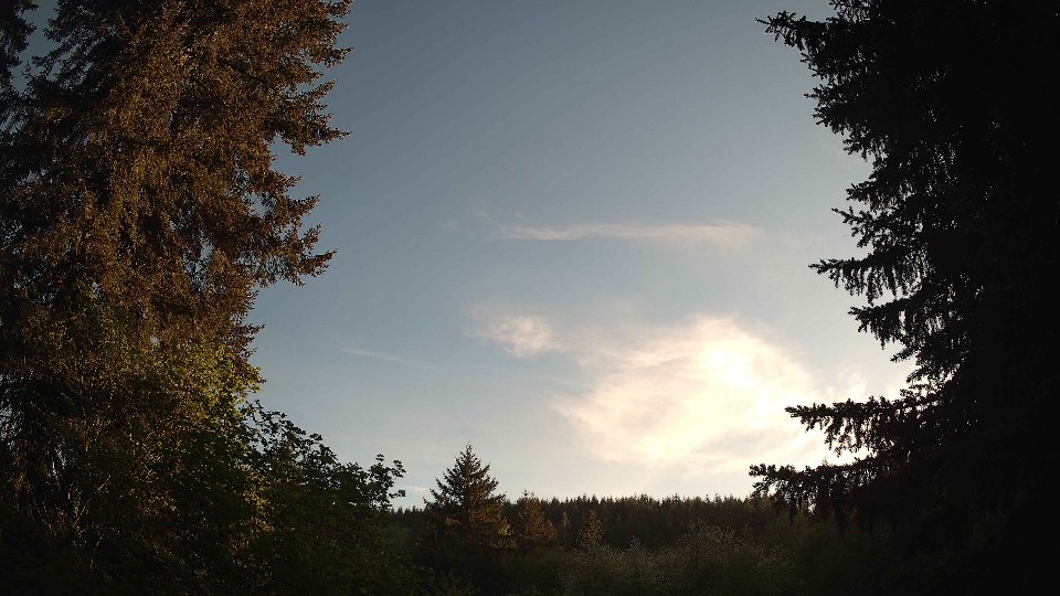 Pacific Northwest skyline timelapse frame from May 11th, 2026 at 7:15 PM