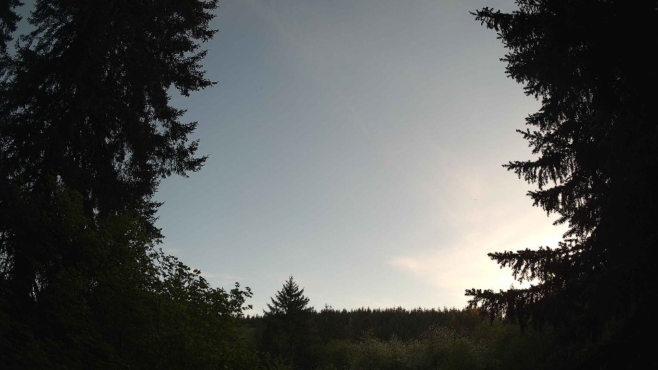 Pacific Northwest skyline timelapse frame from May 11th, 2026 at 7:45 PM