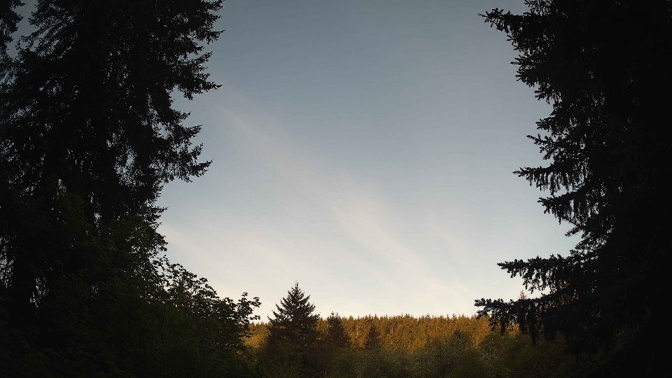 Pacific Northwest skyline timelapse frame from May 12th, 2026 at 6:30 AM