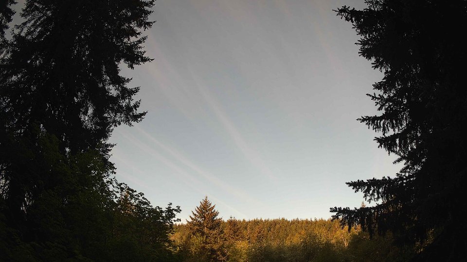 Pacific Northwest skyline timelapse frame from May 12th, 2026 at 7:15 AM