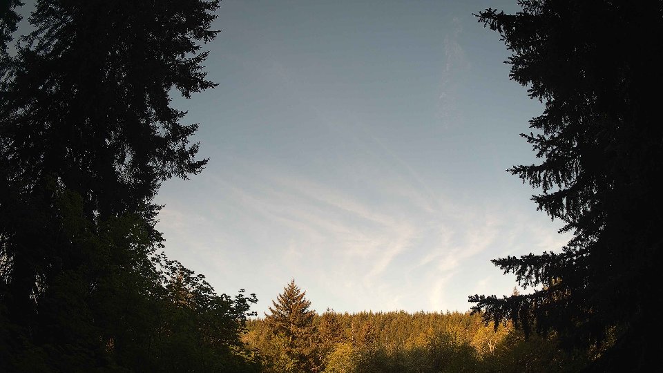 Pacific Northwest skyline timelapse frame from May 12th, 2026 at 7:30 AM