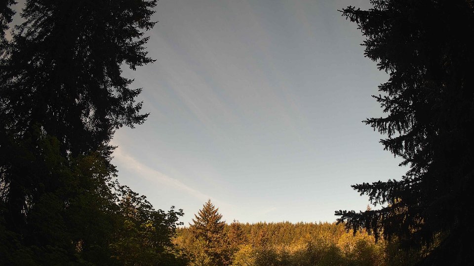 Pacific Northwest skyline timelapse frame from May 12th, 2026 at 7:45 AM