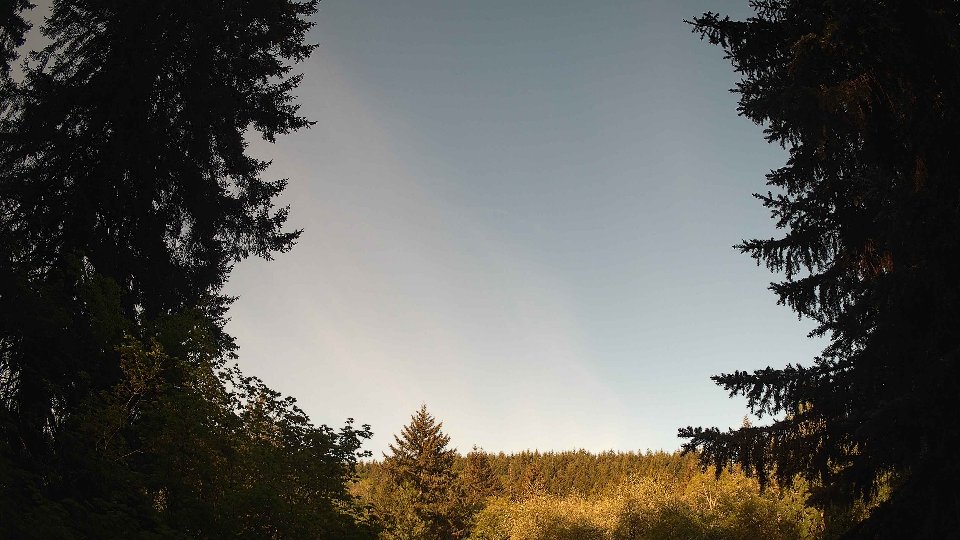 Pacific Northwest skyline timelapse frame from May 12th, 2026 at 8:00 AM