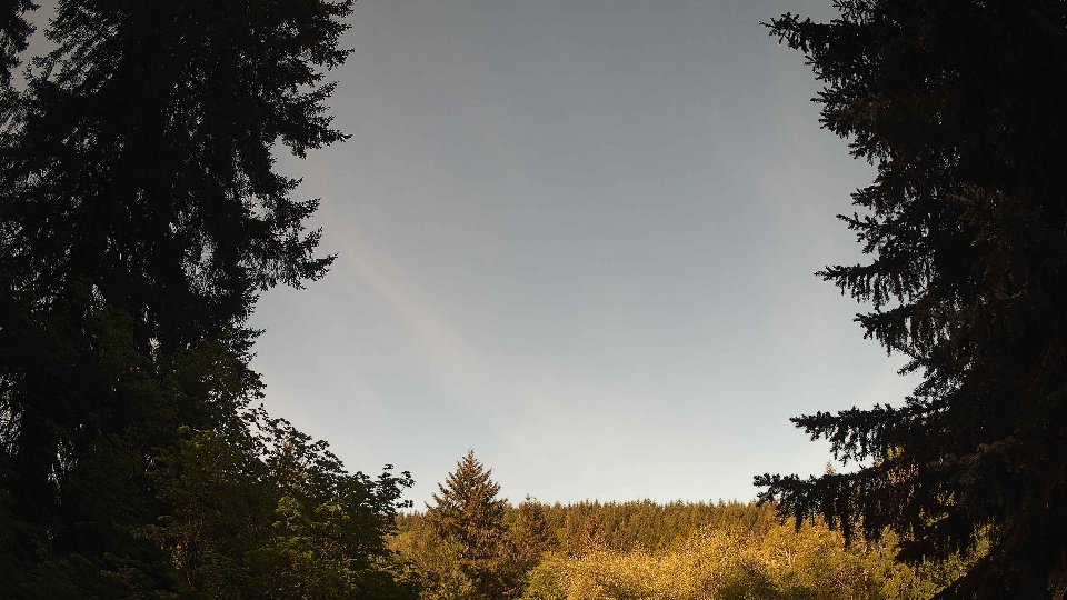 Pacific Northwest skyline timelapse frame from May 12th, 2026 at 8:15 AM