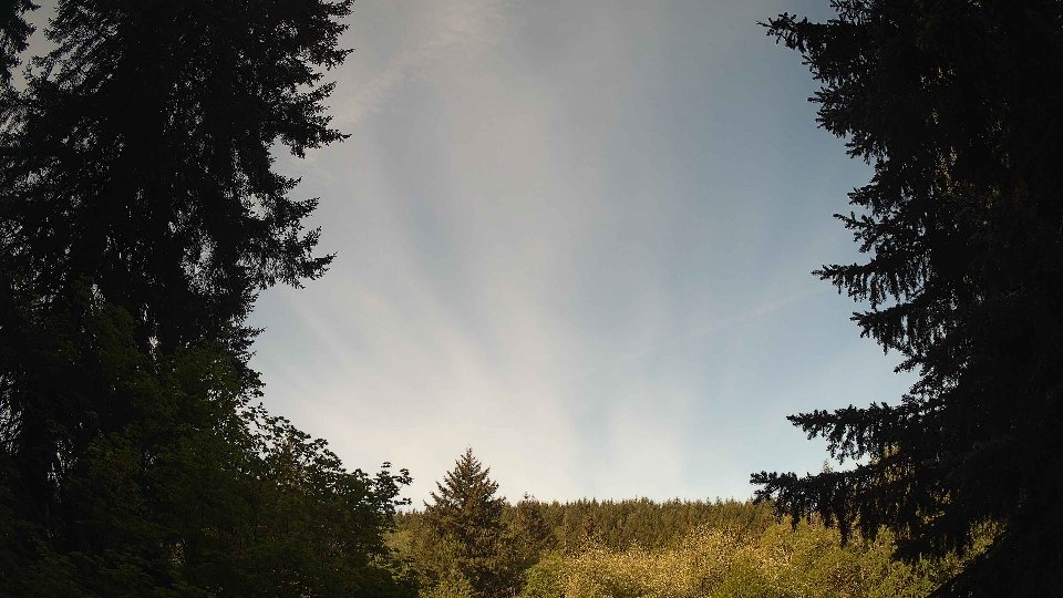 Pacific Northwest skyline timelapse frame from May 12th, 2026 at 8:45 AM