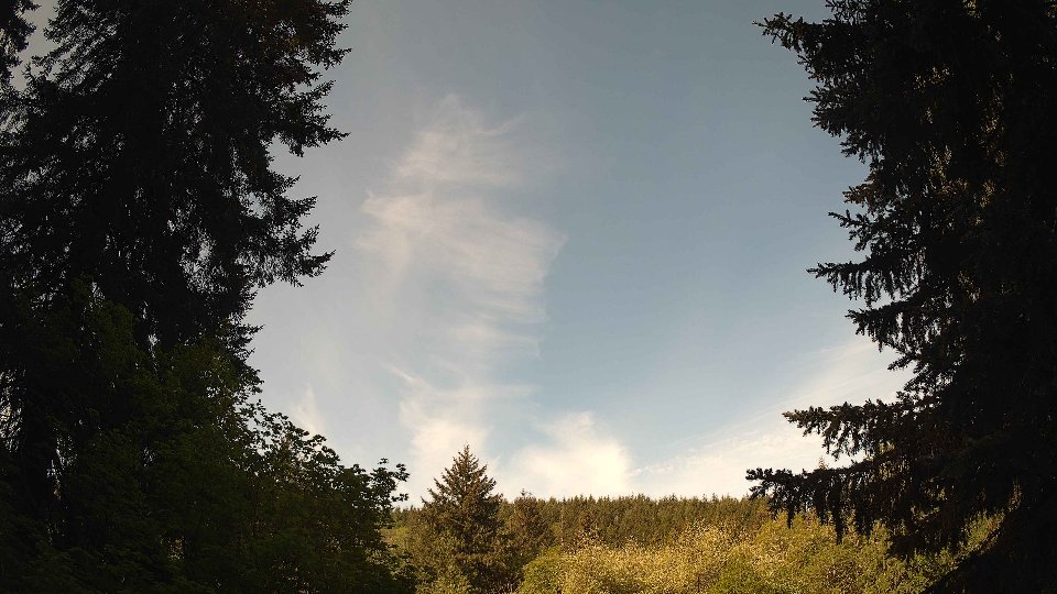 Pacific Northwest skyline timelapse frame from May 12th, 2026 at 9:15 AM
