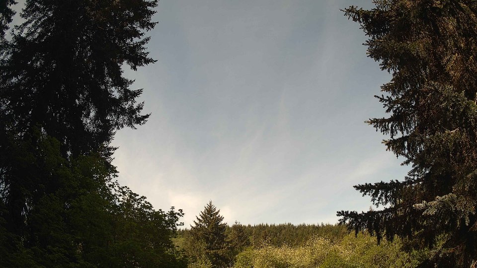 Pacific Northwest skyline timelapse frame from May 12th, 2026 at 9:45 AM